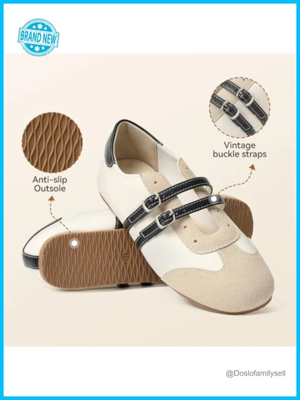 Mary Jane Ballet Flats Retro Trainer Sneakers Women Slip-On